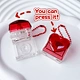 Heart-shaped button powder box